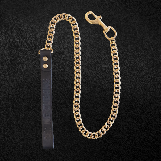 15mm Gold Cuban Link Leash - Canine Cubans