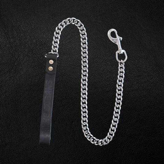 15mm Silver Cuban Link Leash - Canine Cubans
