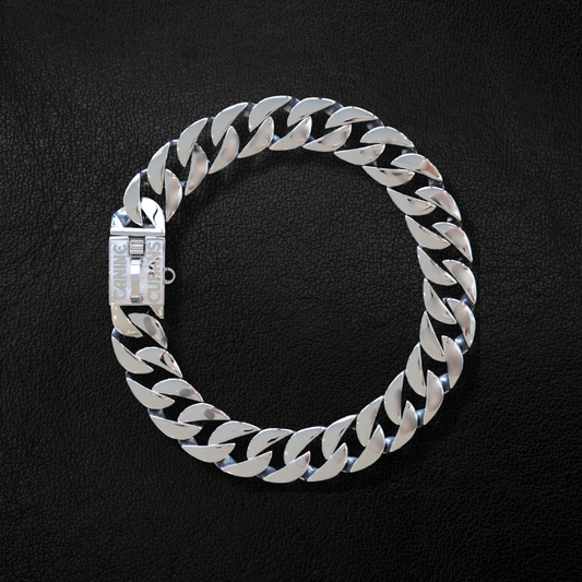 25mm Silver Mid & Mighty Chain - Canine Cubans