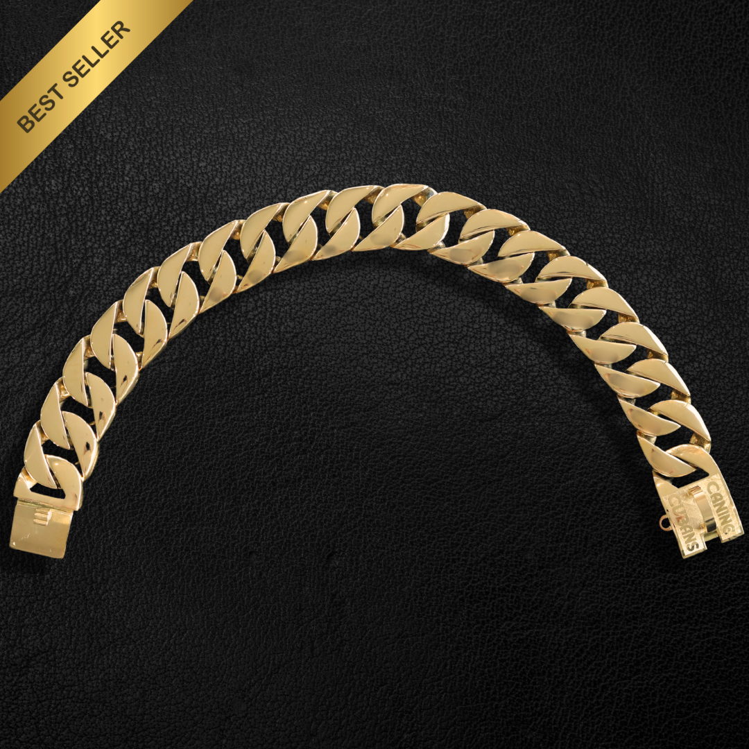 32mm Gold Collar - Big & Chunky - Canine Cubans
