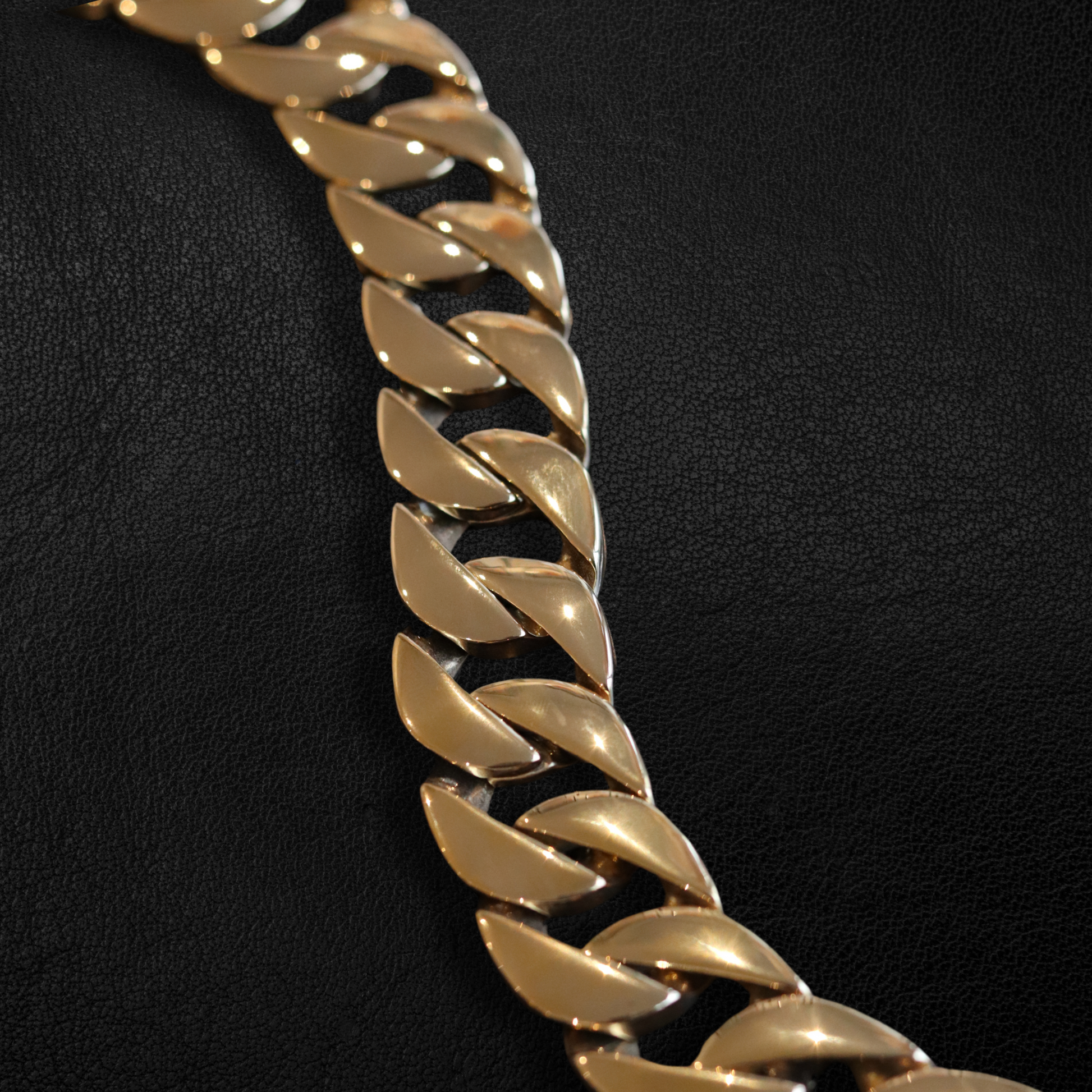 25mm Gold Cuban Link Leash - Canine Cubans