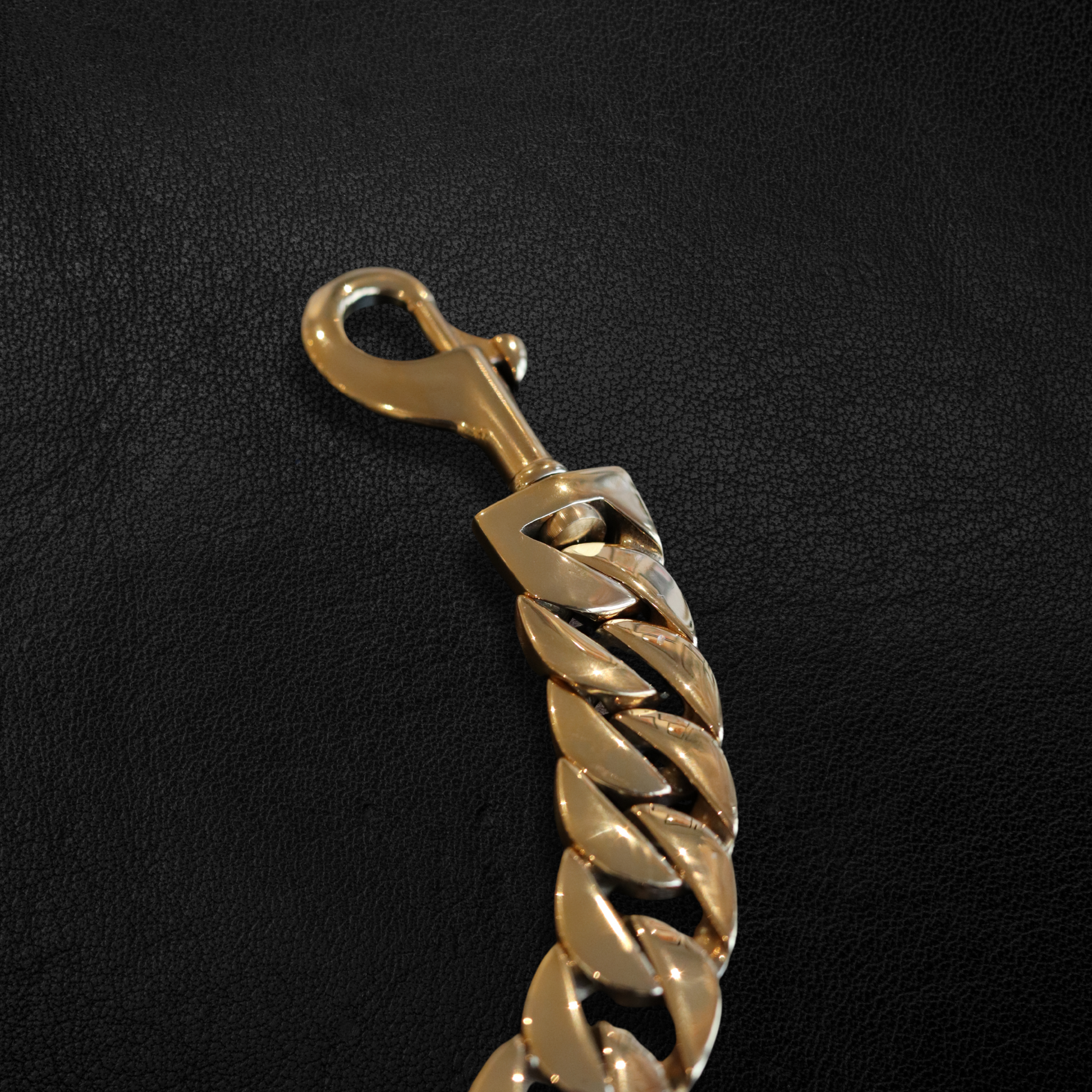 25mm Gold Cuban Link Leash - Canine Cubans